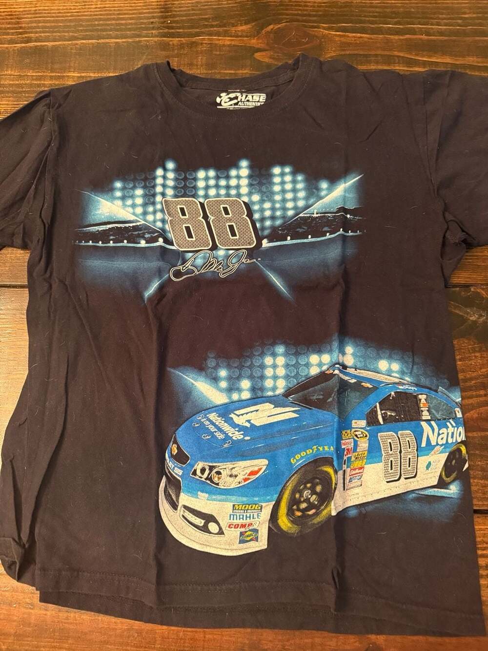 Chase Authentics Dale Earnhardt Jr. #88 Nationwide Nascar Black T-Shirt M